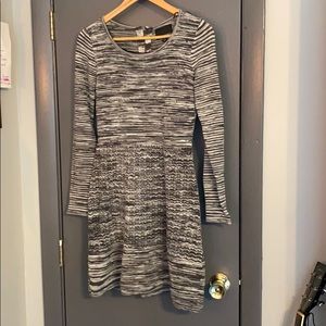 Lined sweater dress